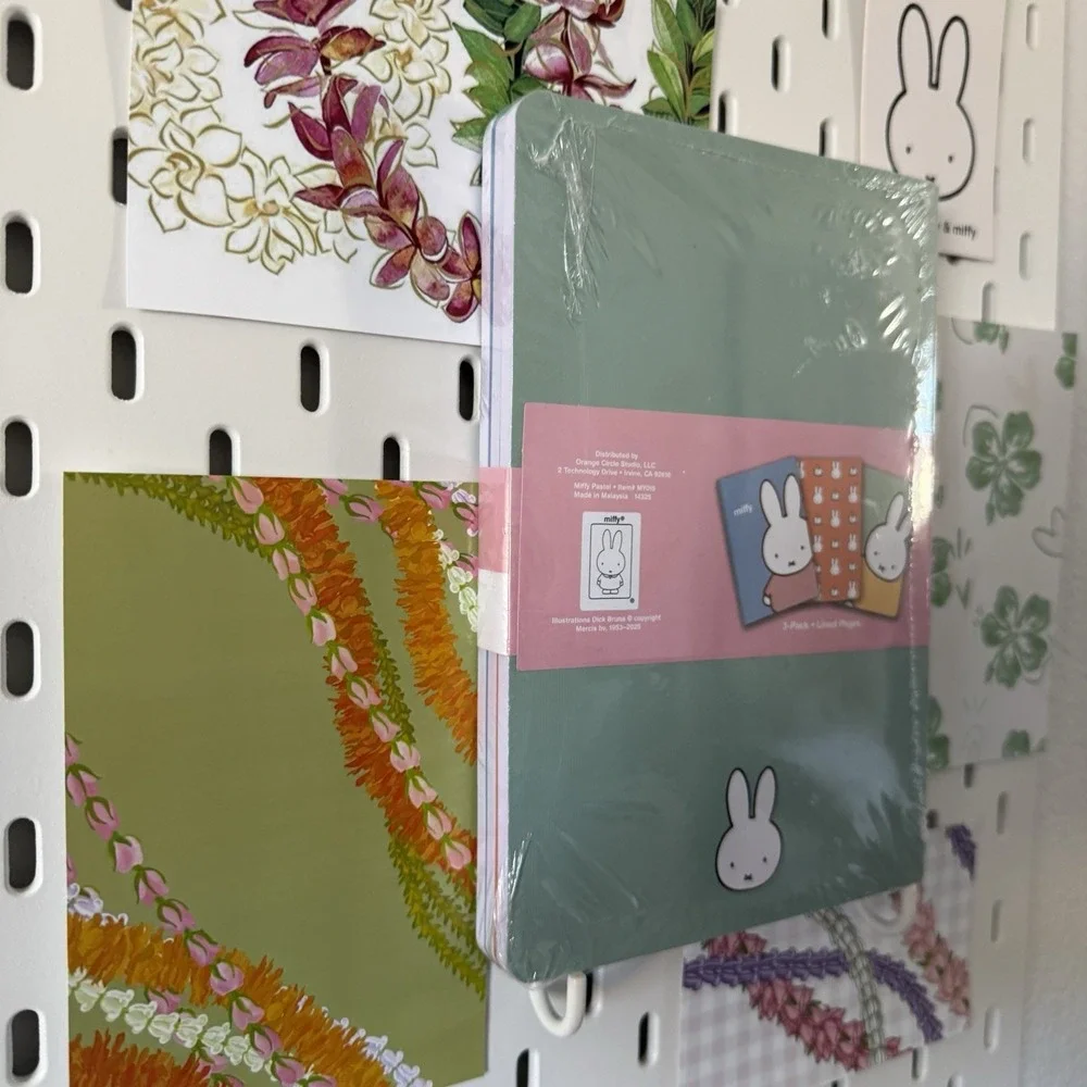 Miffy Pastel Blue Green Notebooks Trio 3 Pack Journals 80 Lined Pages Each NEW